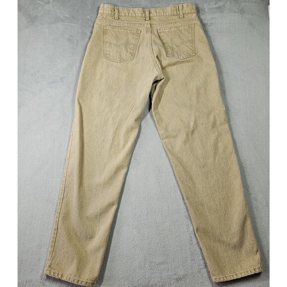 Vintage Levis 550 Orange Tab Jeans Mens 35x32* Relaxed Fit Tapered 90s USA Tan - Picture 10 of 16